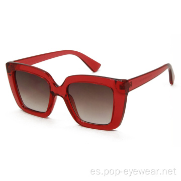 Gafas de sol de montura grande vintage para mujer